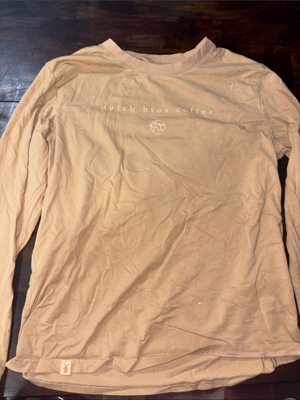 Dutch Bros Men’s Long Sleeve Shirt - Beige